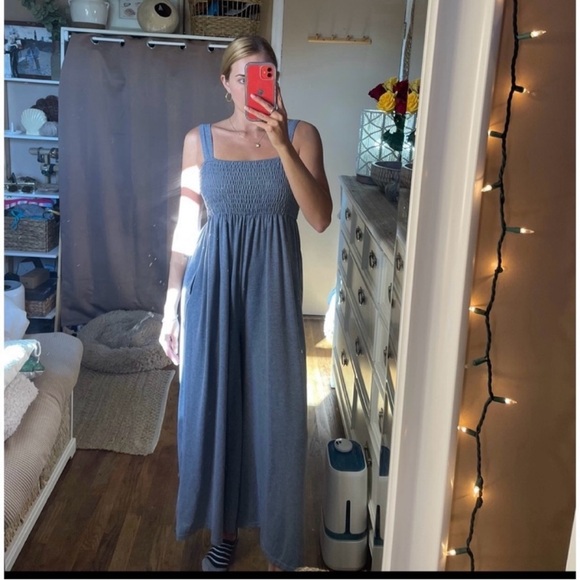 Nasty Gal grey runched comfortable jumpsuit - Picture 7 of 11